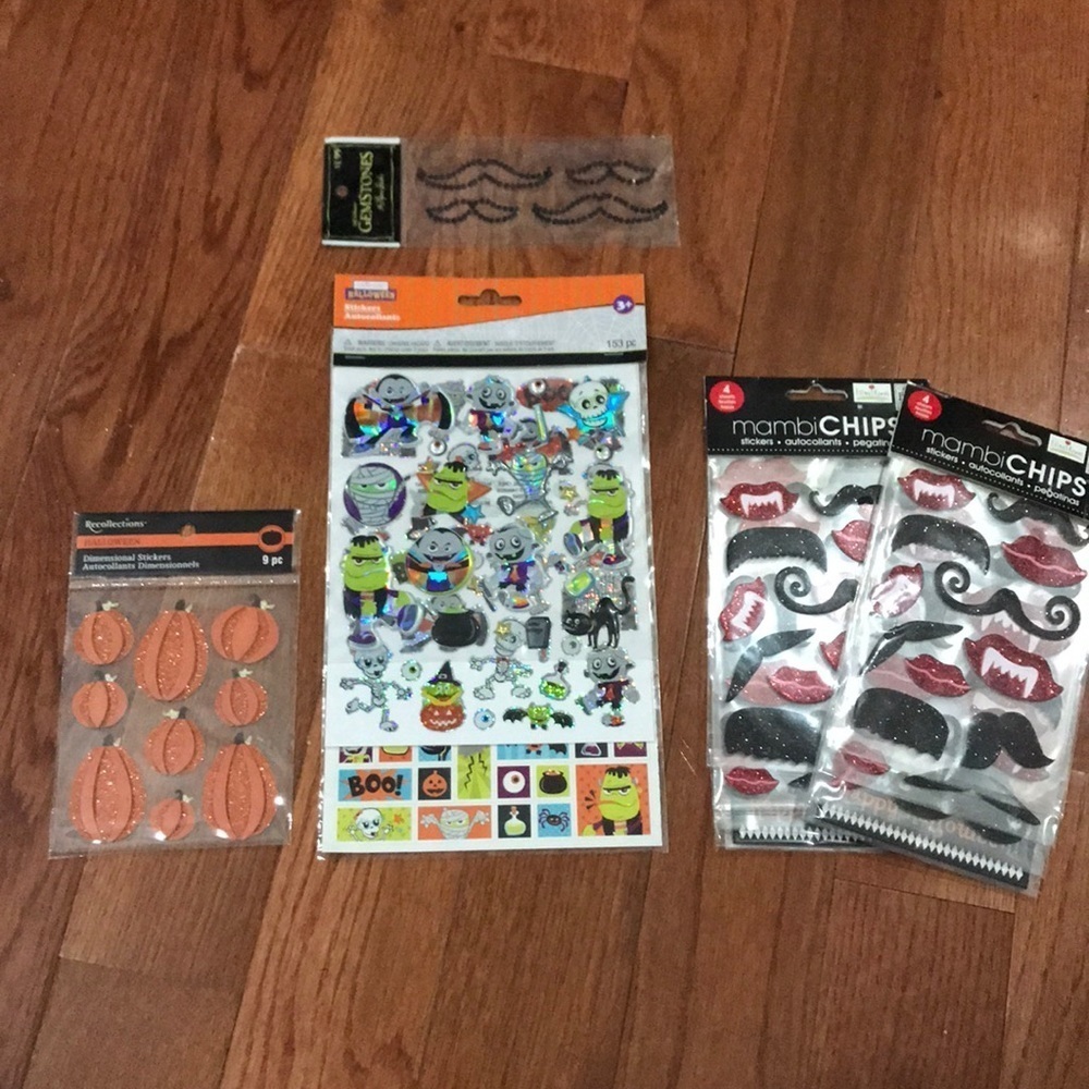 6/$20 Assorted Halloween stickers